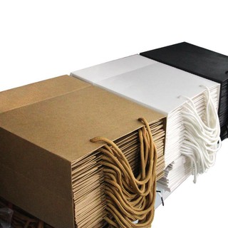 【Sẵn sàng giao hàng】túi giấy kraft túi giấy kraft có quaitúi giấy, giấy kraft, quần áo, đựng quà, tote