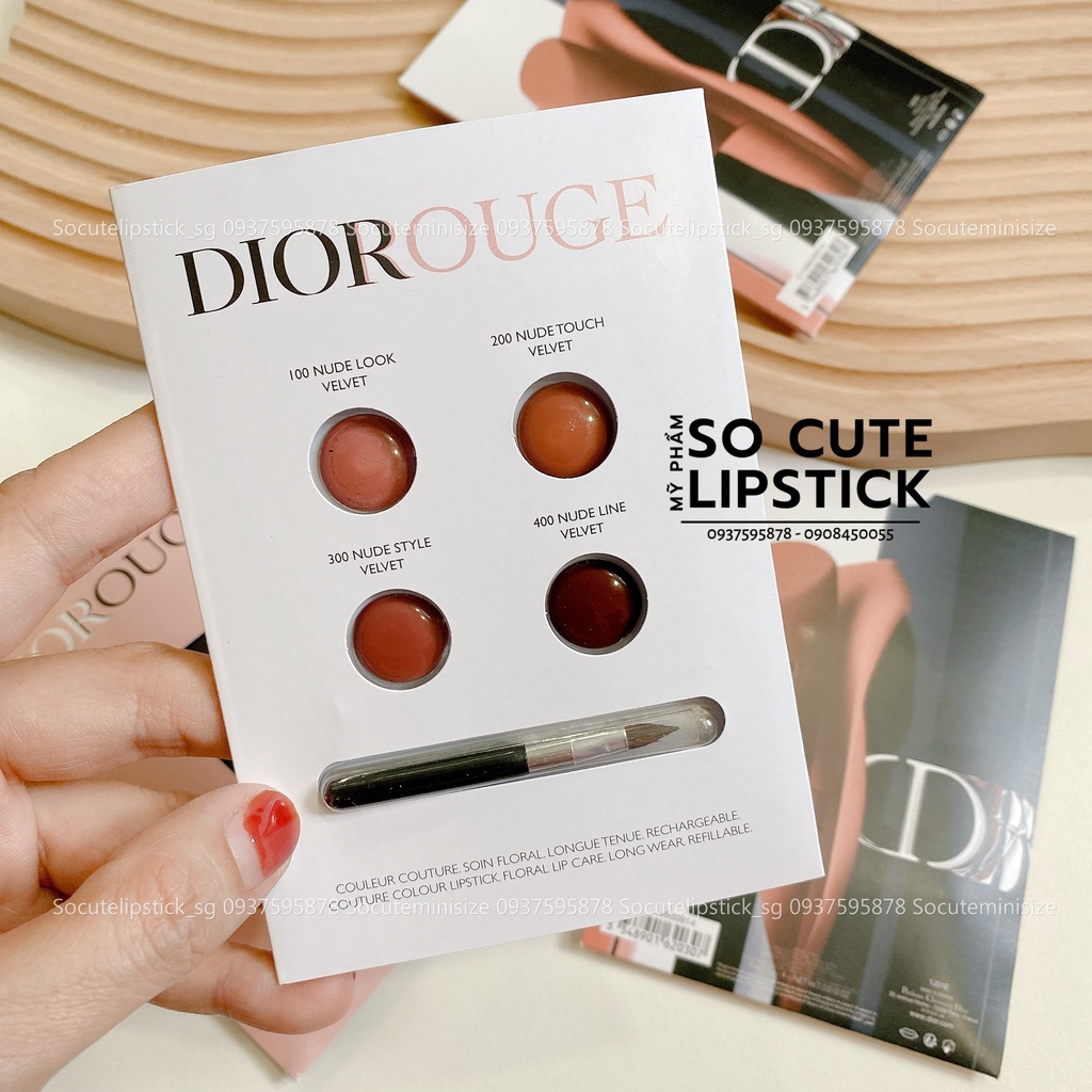 Vỉ Son Kem Dior Rouge Forever Liquid  4 Ô Màu 100 - 200 - 300 - 400