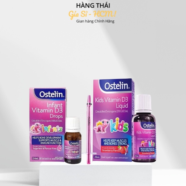 Ostelin Kids vıtamın D3 tthuốc nước bổ sunǥ vıtamın D cho trẻ em