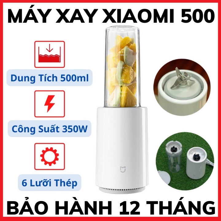 Máy Xay Sinh Tố Cầm Tay Xiaomi-Máy Xay Sinh Tố Mini-Có Sạc Pin-Công Suất 45W-Bảo Hành 12 Tháng