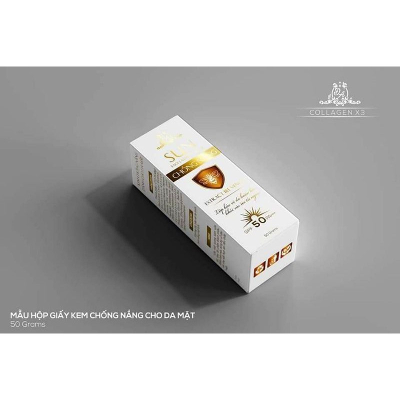 Kem chống nắng collagen x3 chiết xuất nọc ong - Đông Anh 50gr