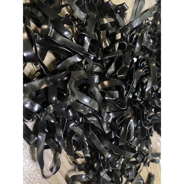 Túi 500 dây chun buộc tóc màu đen cho mẹ và bé- Chun sợi to co dãn đàn hồi tốt, mua 1 lần dùng cả năm