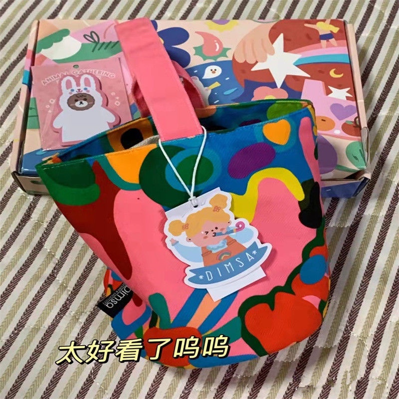 Túi Tote Vải Canvas Sức Chứa Lớn In Họa Tiết Graffiti Độc Đáo Phong Cách Nhật Bản