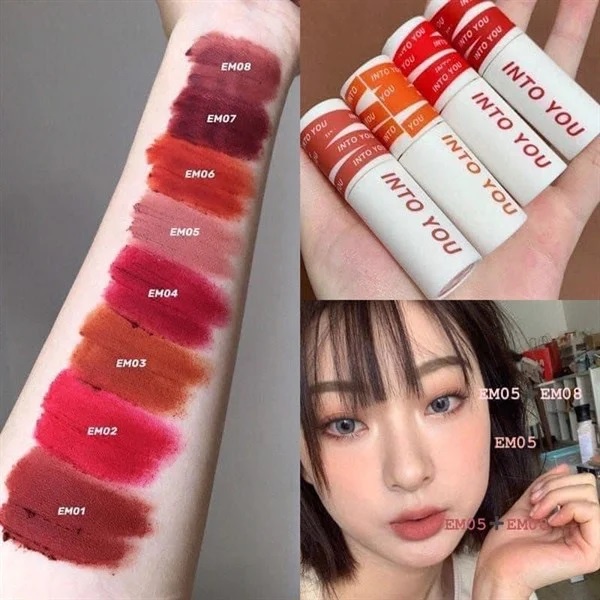 Son Kem Lì INTO YOU Shero Super Matte Lip & Cheek Mud Nội Địa Trung