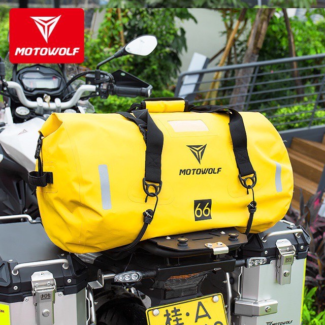 Túi Chống Nước Du Lịch Thể Thao Có Phản Quang Motowolf 40L