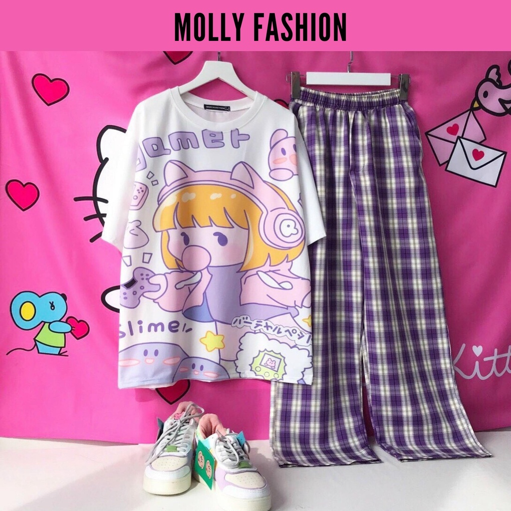 Set đồ nữ quần dài CARO KATE NHIỀU MẪU 3 ❤️ Đồ bộ hoạt hình form rộng Freesize Molly Fashion