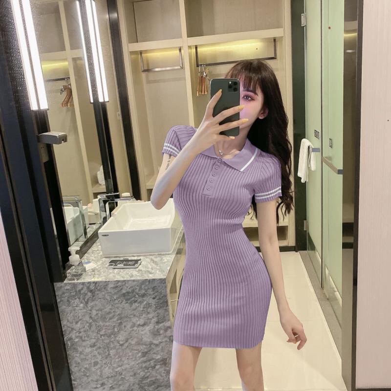 váy len dệt kim polo hottrend 2021 | BigBuy360 - bigbuy360.vn