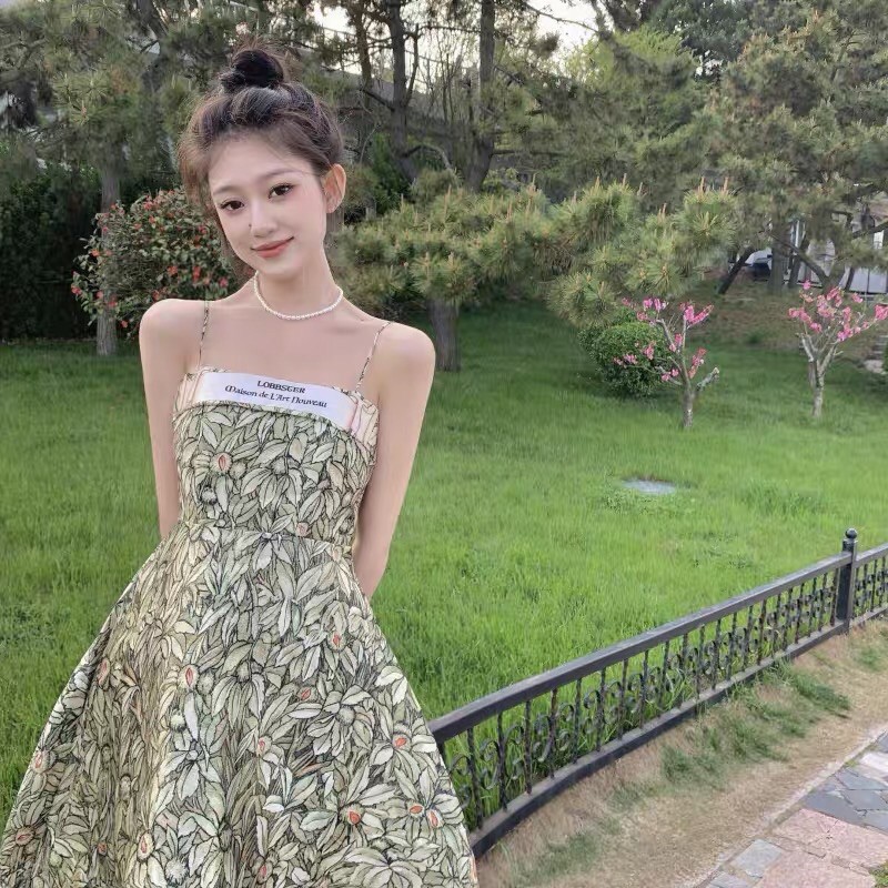 Đầm Dây Hoa Lá Fox Xinh Xắn Duyên Dáng