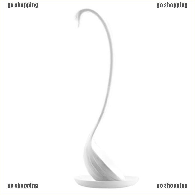 {go shopping}Plastic swan shaped long handled ladle soup spoon kitchen tableware dinnerware