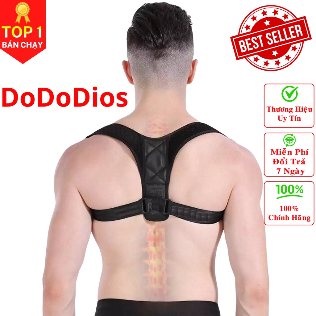 Đai Đeo Vai Hỗ Trợ Điều Chỉnh Tư Thế Chống Gù Lưng - Chính hãng DODODIOS
