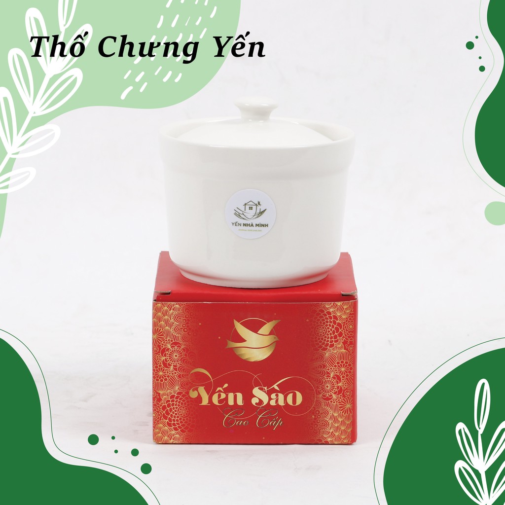 [GIÁ SIÊU RẺ] THỐ SỨ CHƯNG YẾN CAO CẤP// Ceramics soup bowl with lid household stew pot stew bird's nest