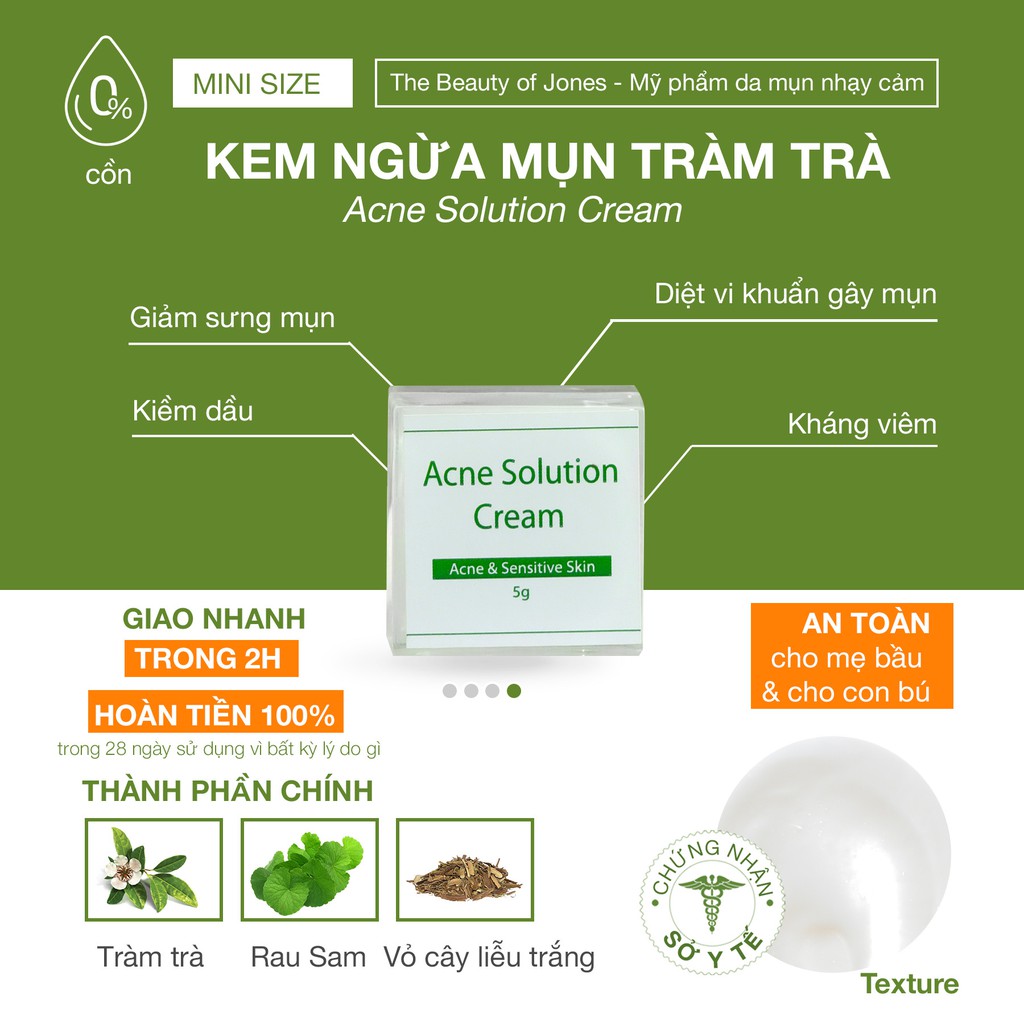 Sample Kem ngừa mụn tràm trà The Beauty of Jones 5gr | BigBuy360 - bigbuy360.vn