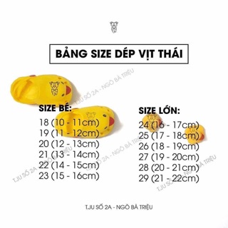 Dép vịt trẻ em thái lan ( ảnh thật ở cuối )