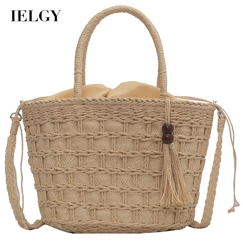 Túi Đeo Vai Đan Rơm Thủ Công Thời Trang Cho Nữ