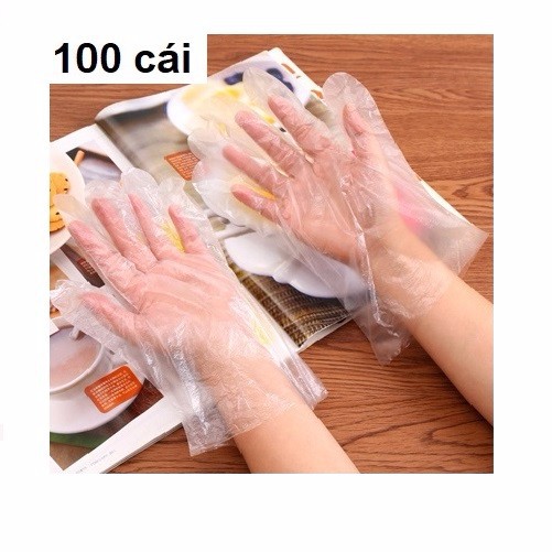 Set 100 chiếc găng tay nilong tự phân hủy sinh học