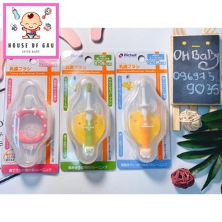 Bàn chải đánh răng bước 1, bước 2, bước 3 richell