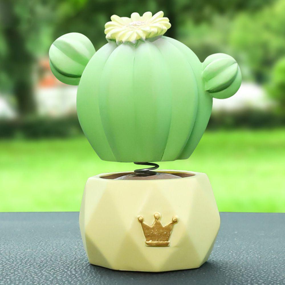 YNATURAL Mô Hình Cây Xương Rồng Lắc Đầu Bằng Nhựa Resin Trang Trí Nhà Cửa / Xe Hơi