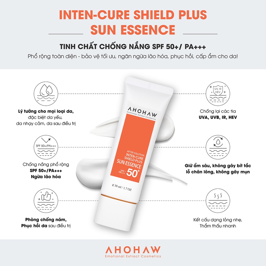 Tinh chất chống nắng Inten Cure Shield Plus Sun Essence SPF 50+/PA+++