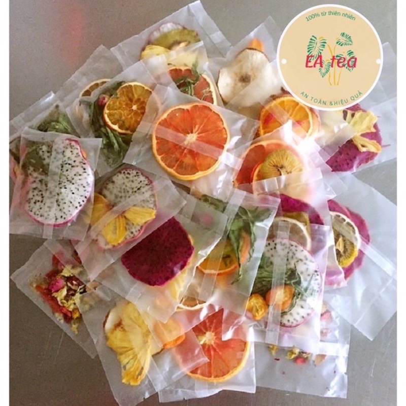 sét 30 gói trà detox hoa quả sấy khô giảm cân