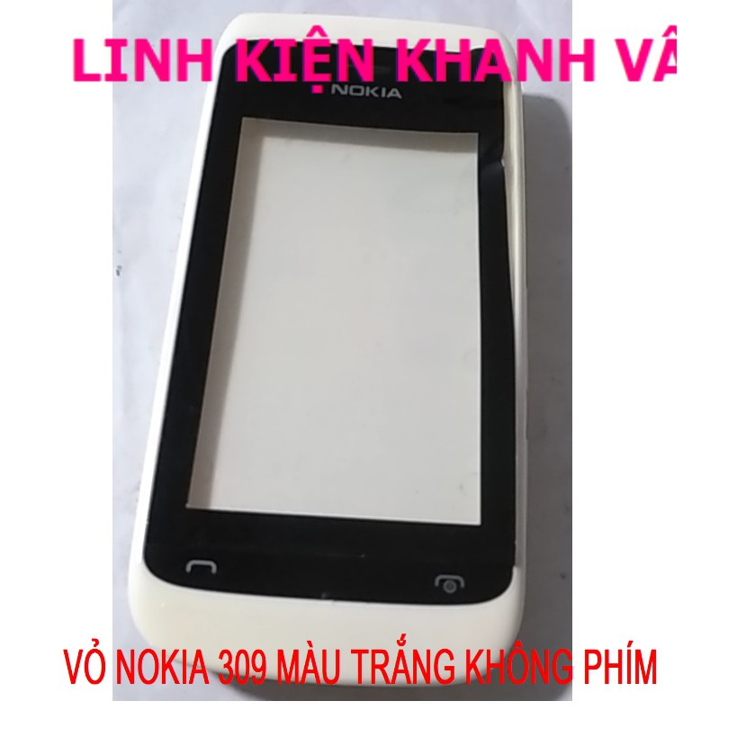 VỎ NOKIA 309 MÀU TRẮNG  KHÔNG PHÍM