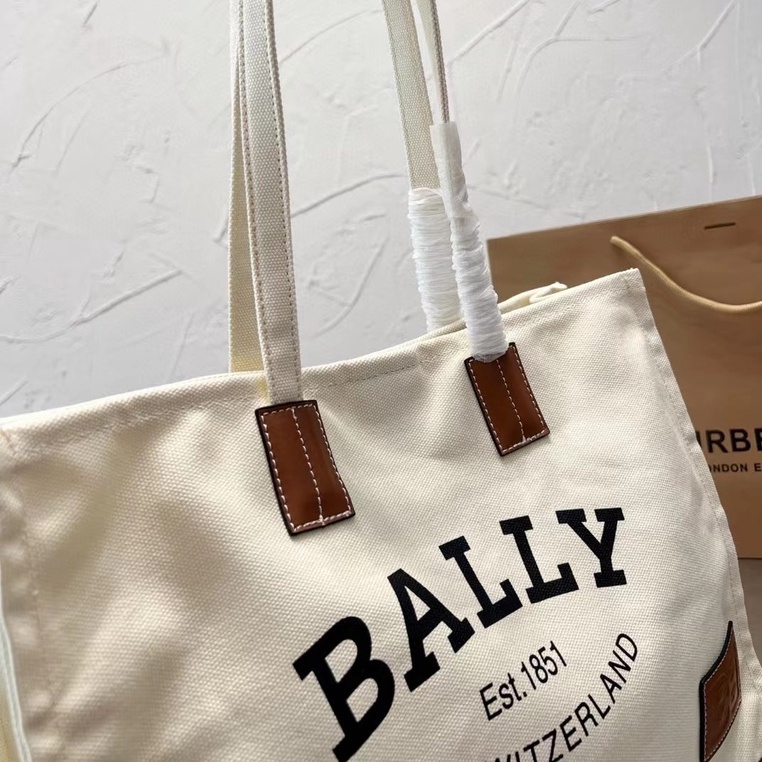 BALLY Túi Xách Canvas Sức Chứa Lớn Thời Trang Dành Cho Nữ777777