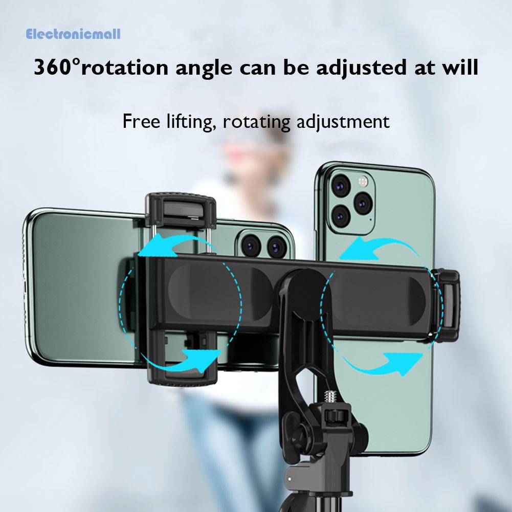 ElectronicMall01 Table Phone Holder Tripod Selfie Light 360 Rotation Live Vlog Stand Bracket