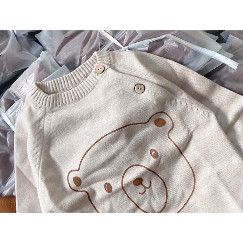 Set 2 Áo len gấu HM cho bé