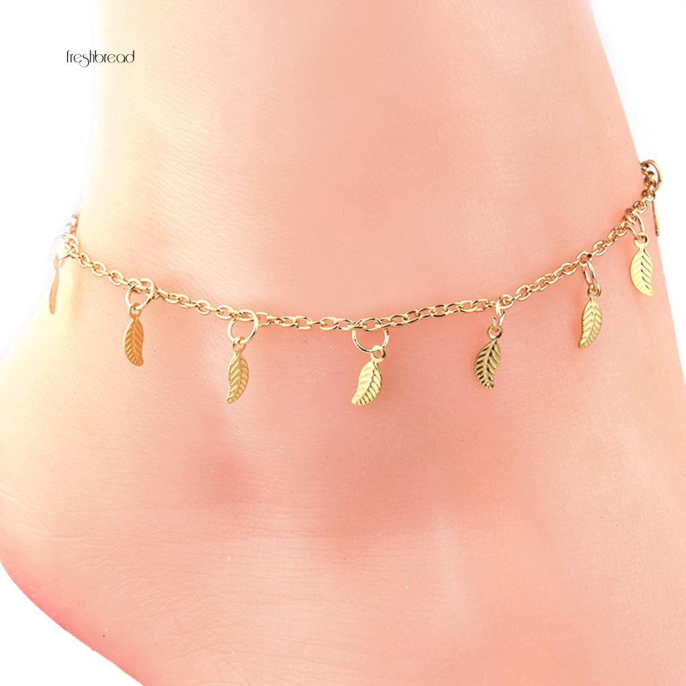 Lắc chân mặt chiếc lá thời trang phong cách | BigBuy360 - bigbuy360.vn