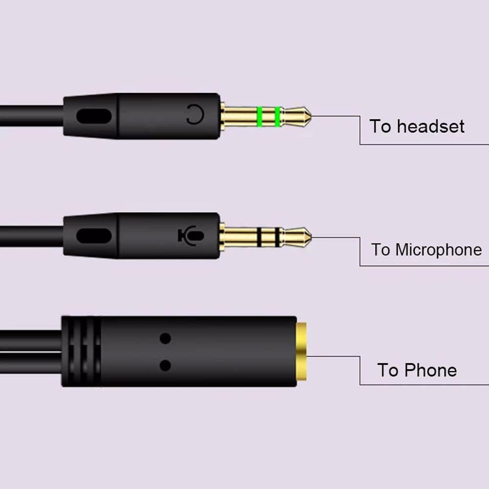 Dây cáp âm thanh chữ Y cho máy nghe nhạc Mp3 Mp4 giắc cắm 3.5mm tùy chọn màu sắc