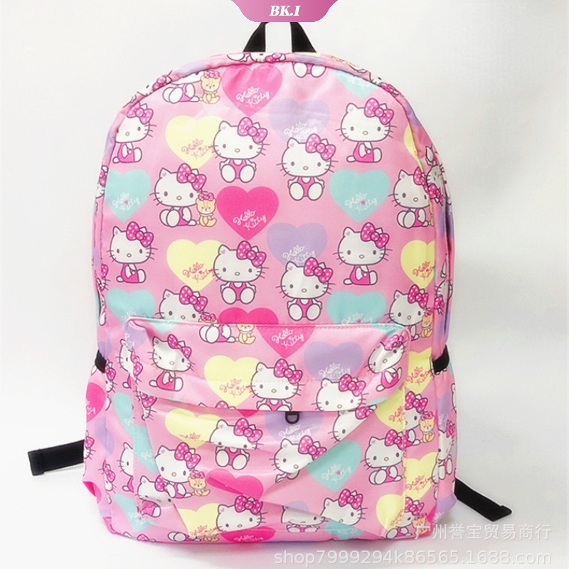 SANRIO Ba Lô Canvas In Hình Hello Kitty Cinnamoroll My Melody Dễ Thương Cho Nữ