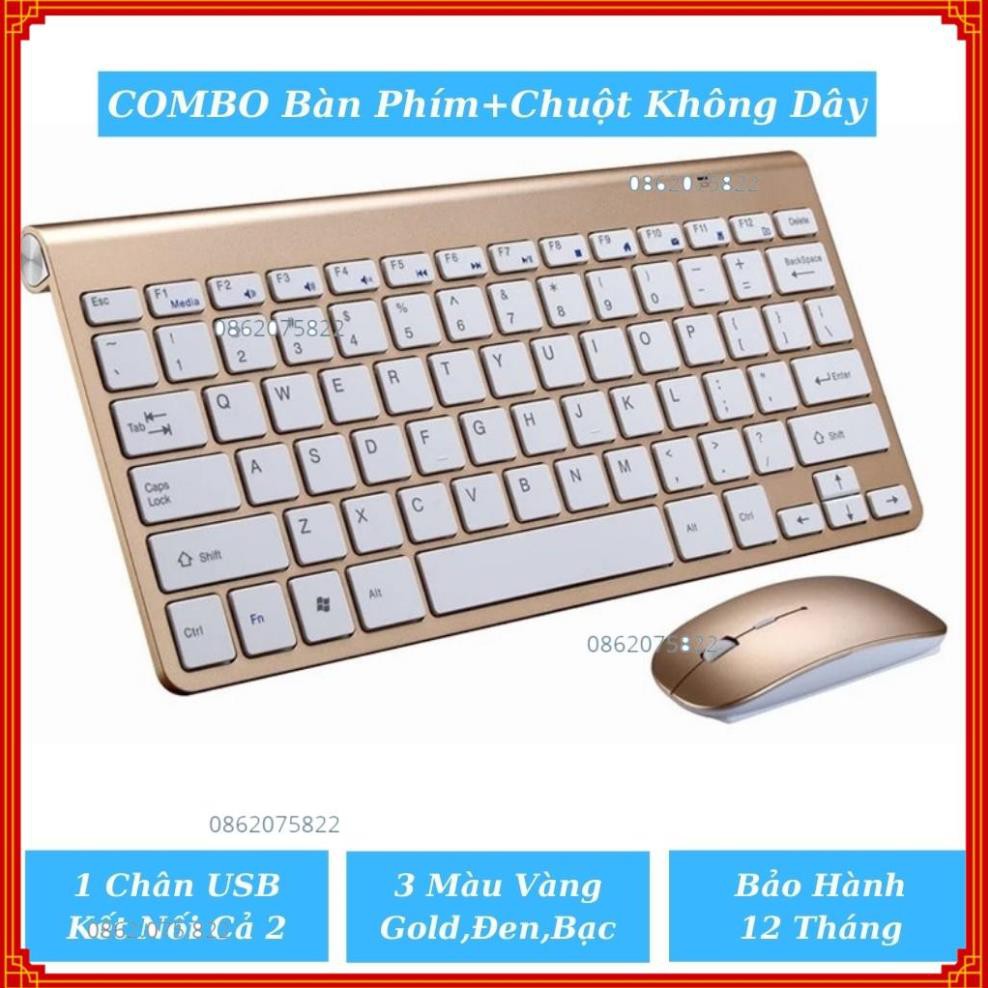 + Bàn Phím Không Dây Và Chuột Không Dây KB205 Tương Thích Đa Thiết Bị Laptop,Máy Để Bàn,Smart TV