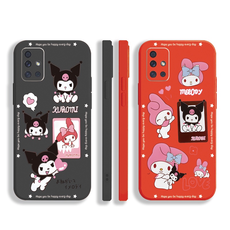 Ốp Điện Thoại Cạnh Vuông In Hình My Melody Cho Samsung Galaxy A31 A32 4G A52 A72 5G A11 A51 A71 A10S A50 A30S A20S M42