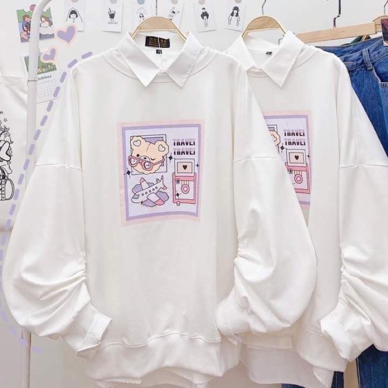 Áo nỉ gấu TRAVEL TT11