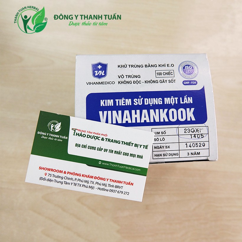 Kim Tiêm Sử Dụng Một Lần Vinahankook Size Từ 20G Đến 26G (Khử Trùng An Toàn Tuyệt Đối)