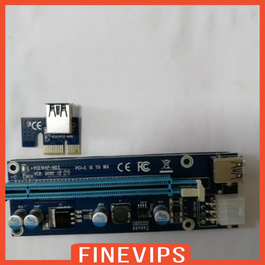 Riser Card Chuyển Đổi Pci-E Riser Card 009s Pcie Express 1x Sang 16x