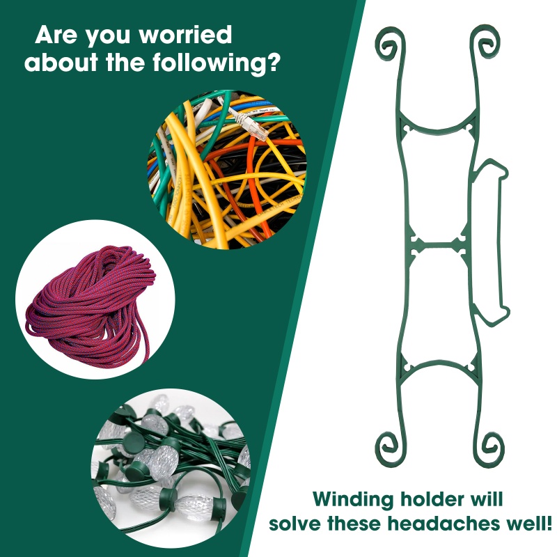 Bộ 4 / 8 Dụng Cụ Quấn Dây Đèn Giáng Sinh