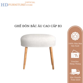 Ghế đôn cao cấp phong cách bắc âu gđ03