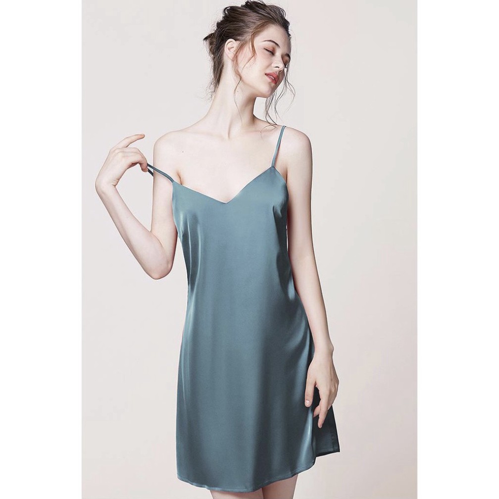 Đồ ngủ lụa💃Váy ngủ sexy chất liệu Lụa Satin siêu mát | BigBuy360 - bigbuy360.vn