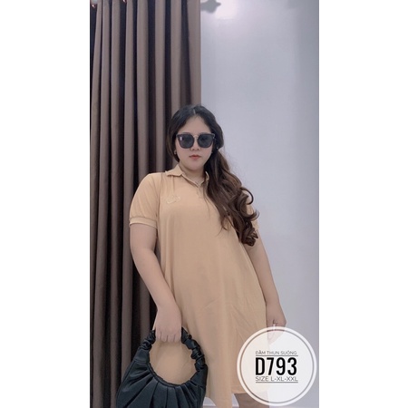 Bigsize Đầm thun suông D793