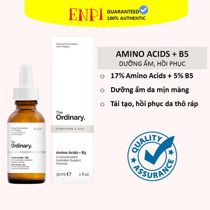 Dưỡng phục hồi da Amino Acids + B5 - The Ordinary
