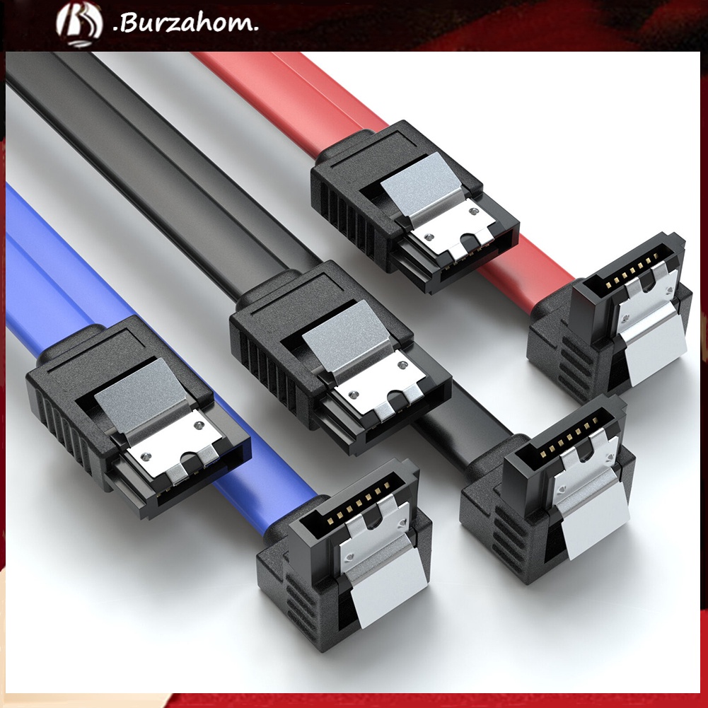 Set 3 Dây Cáp Kết Nối Sata 3.0 0.5m 6 Gbp / S Sdd Hdd 90 Độ | BigBuy360 - bigbuy360.vn