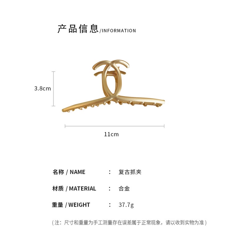 Kẹp tóc kim loại phong cách thời trang mùa thu 2021