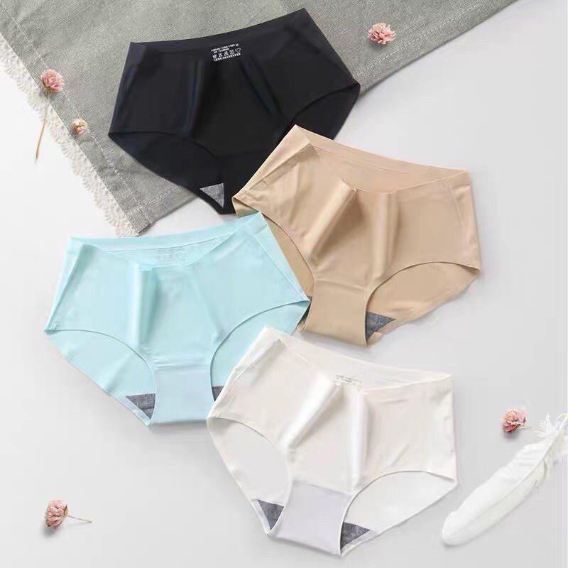 Quần lót nữ thun lạnh đúc su không đường may dễ thương mát co giãn K5A