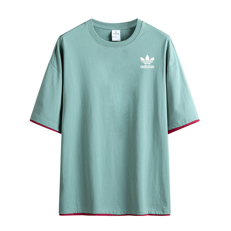 Áo Thun Thể Thao Adidas Cổ Tròn Chất Liệu Cotton Khô Thoáng Nhanh Thời Trang Cho Nam Và Nữ