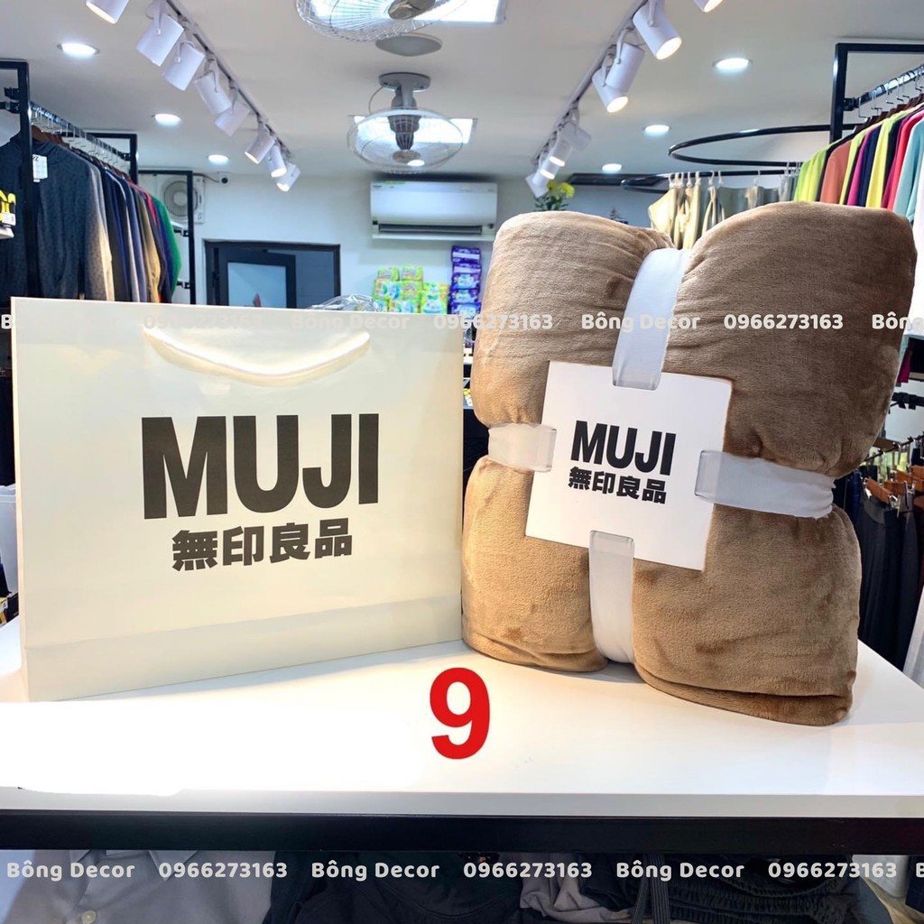 Chăn Lông Tuyết Muji Cao Cấp 1,8kg, Lông Tuyết Mềm Mịn Cao Cấp Kích Thước 2mx2m3