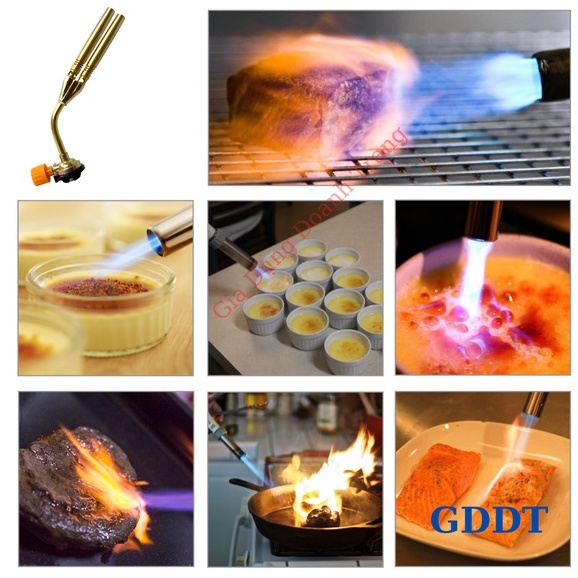Đèn khò gas mini ống đôi, Đầu khò ga mini loại tốt