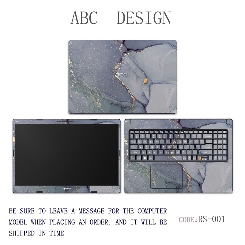 Bộ 3 Miếng Dán Bảo Vệ Laptop 14 "Họa Tiết Đá Hoa Cương Cho ACER ASPIRE 3 ASPIRE 5 A514 A514-53 A514-54