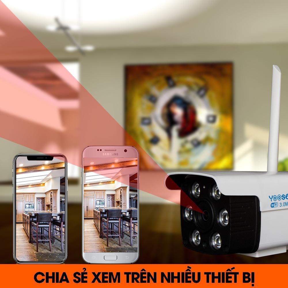 Camera IP YooSee Ngoài Trời 6 MẮT FULL HD 1080 Tiếng Việt