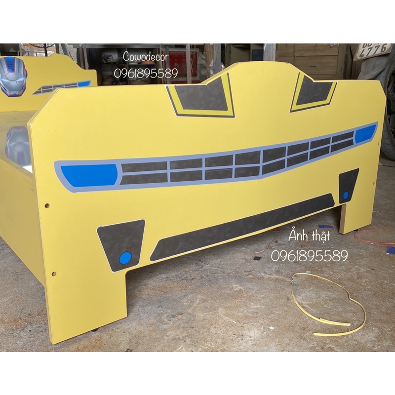 Giường gỗ bé trai 1mx2m/1m2x2m cho bé #cowo