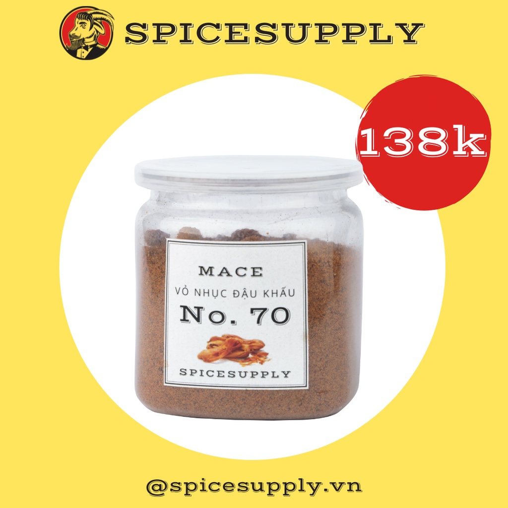 Mace Ground - Vỏ Nhục Đậu Khấu Hũ 80g